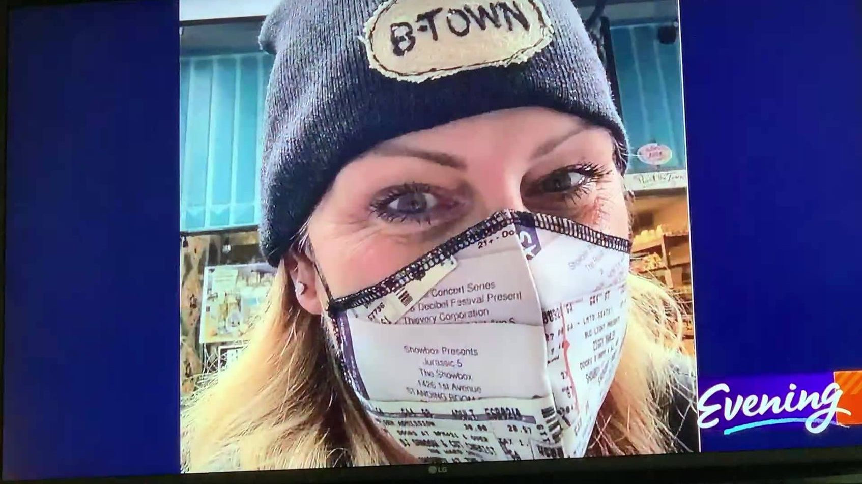 King 5 Evening features "Friends of the Showbox" Mask-Evening Magazine