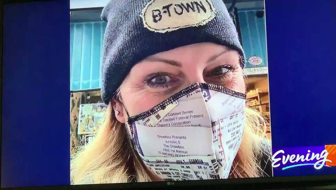 King 5 Evening features "Friends of the Showbox" Mask-Evening Magazine