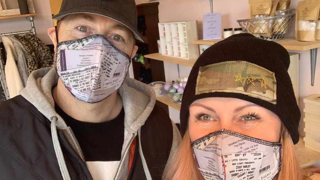 Concert Ticket Face Masks To Help The Showbox Staff In Seattle! - The Wakeup Show-2/10/2021