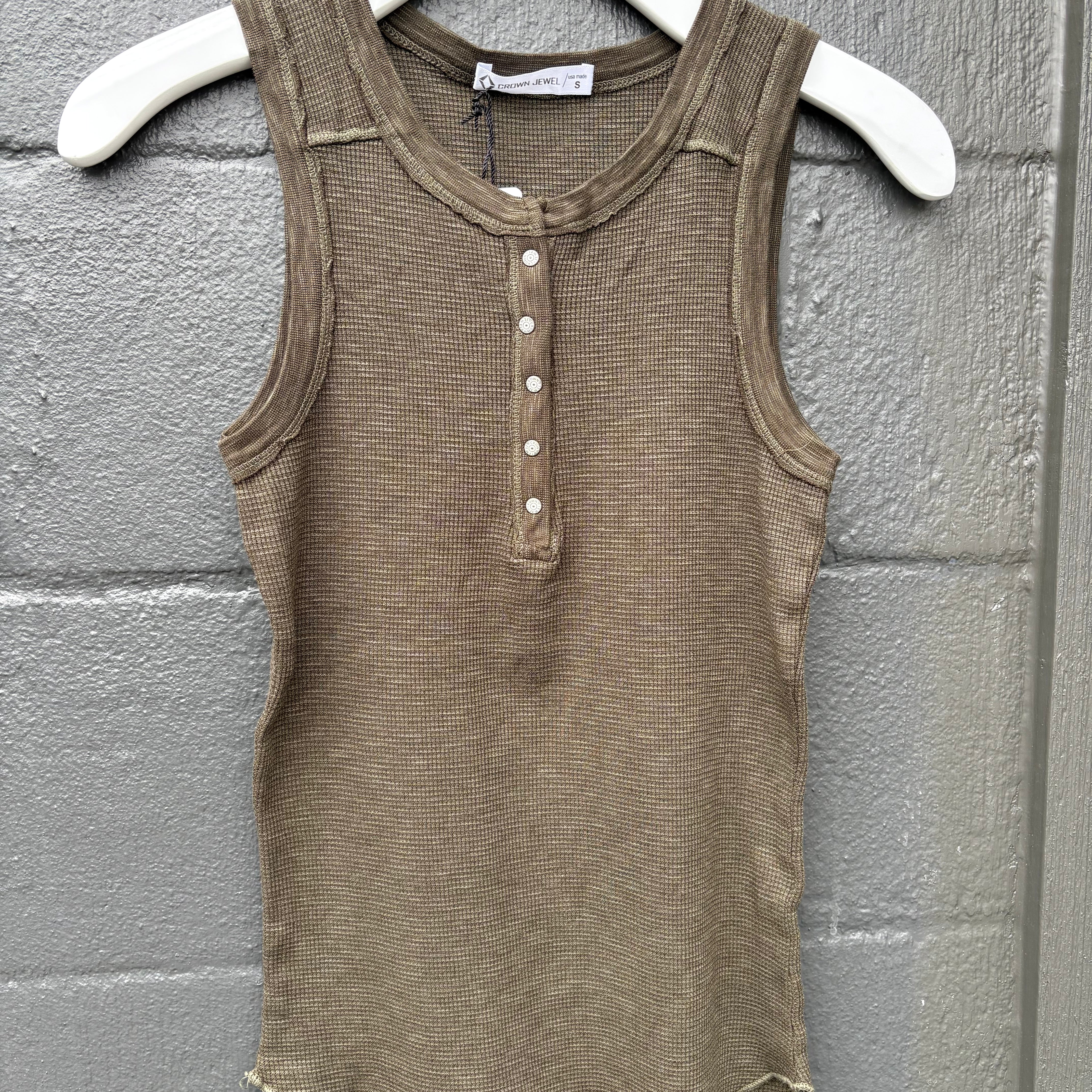 Crown Jewel Thermal Crew Henley