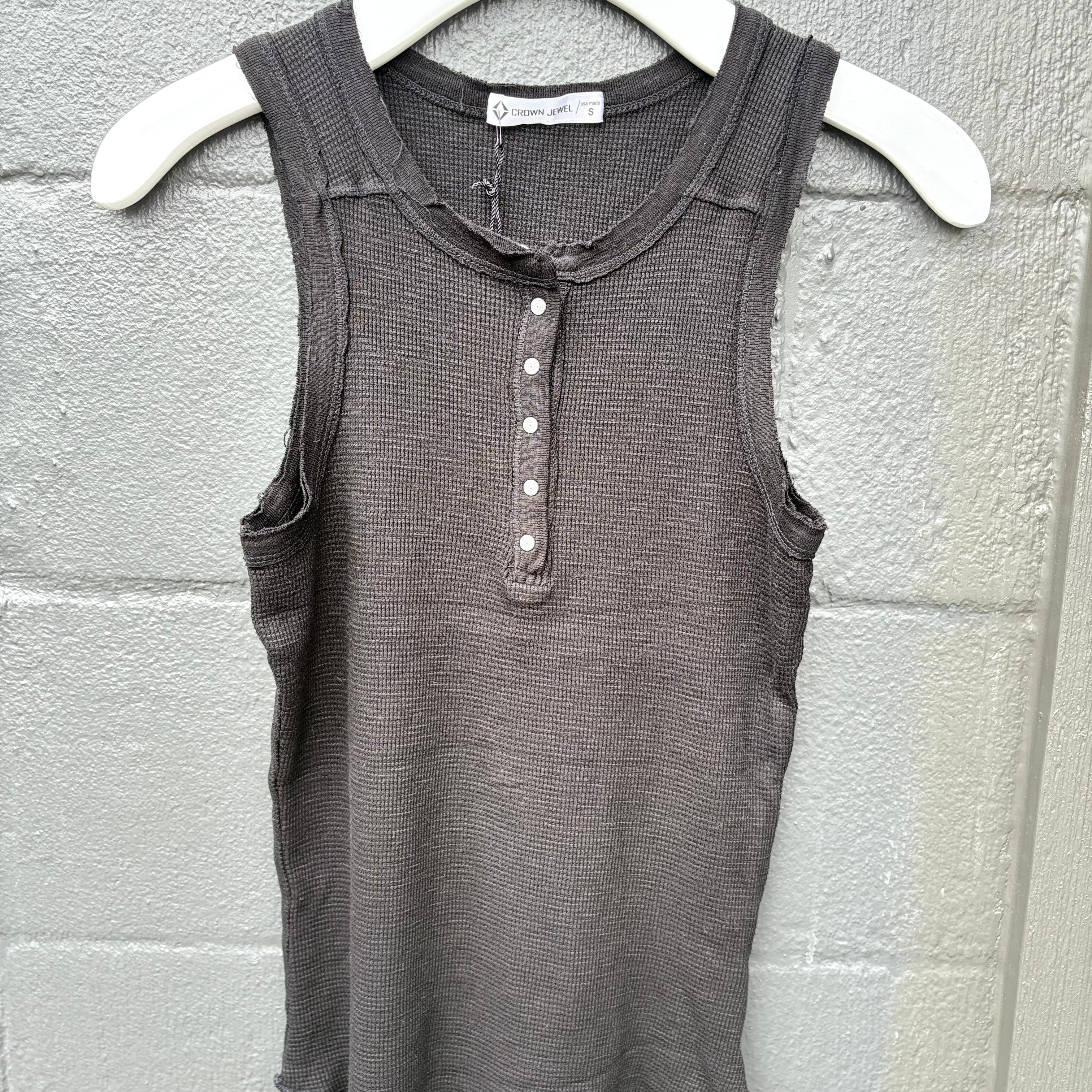 Crown Jewel Thermal Crew Henley