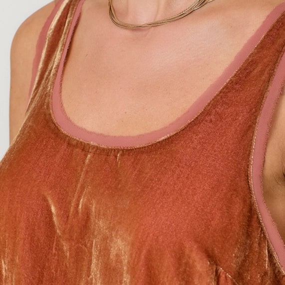 Mystree Velvet Tank