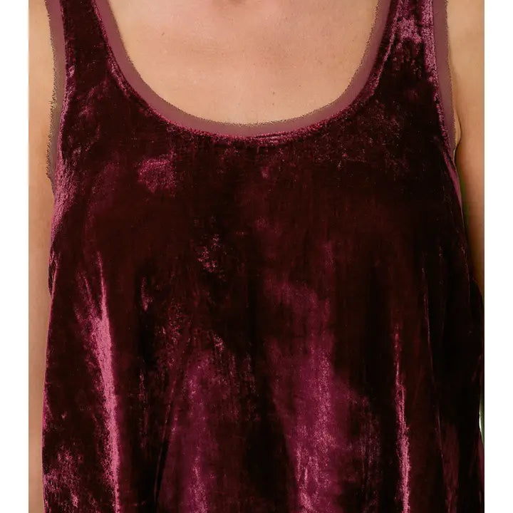 Mystree Velvet Tank