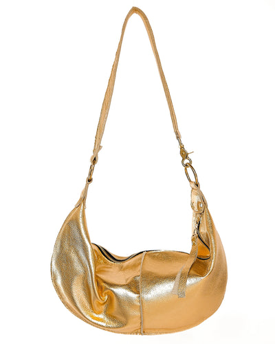 Allison Burns The Faithful Hobo Bag, Gold Metallic