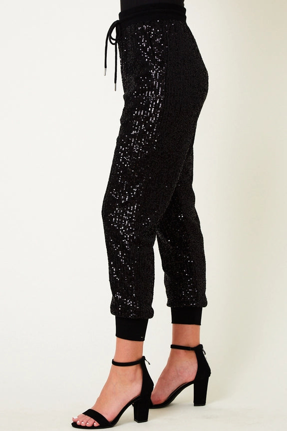 Saints & Hearts Sequin Jogger Pants