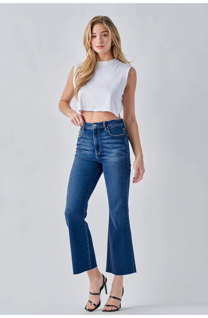 【HI FI FNK】Cut-off Pigment Cropped Top Hepburn Crop Top - Sugarcane | Tiger Friday Dancewear