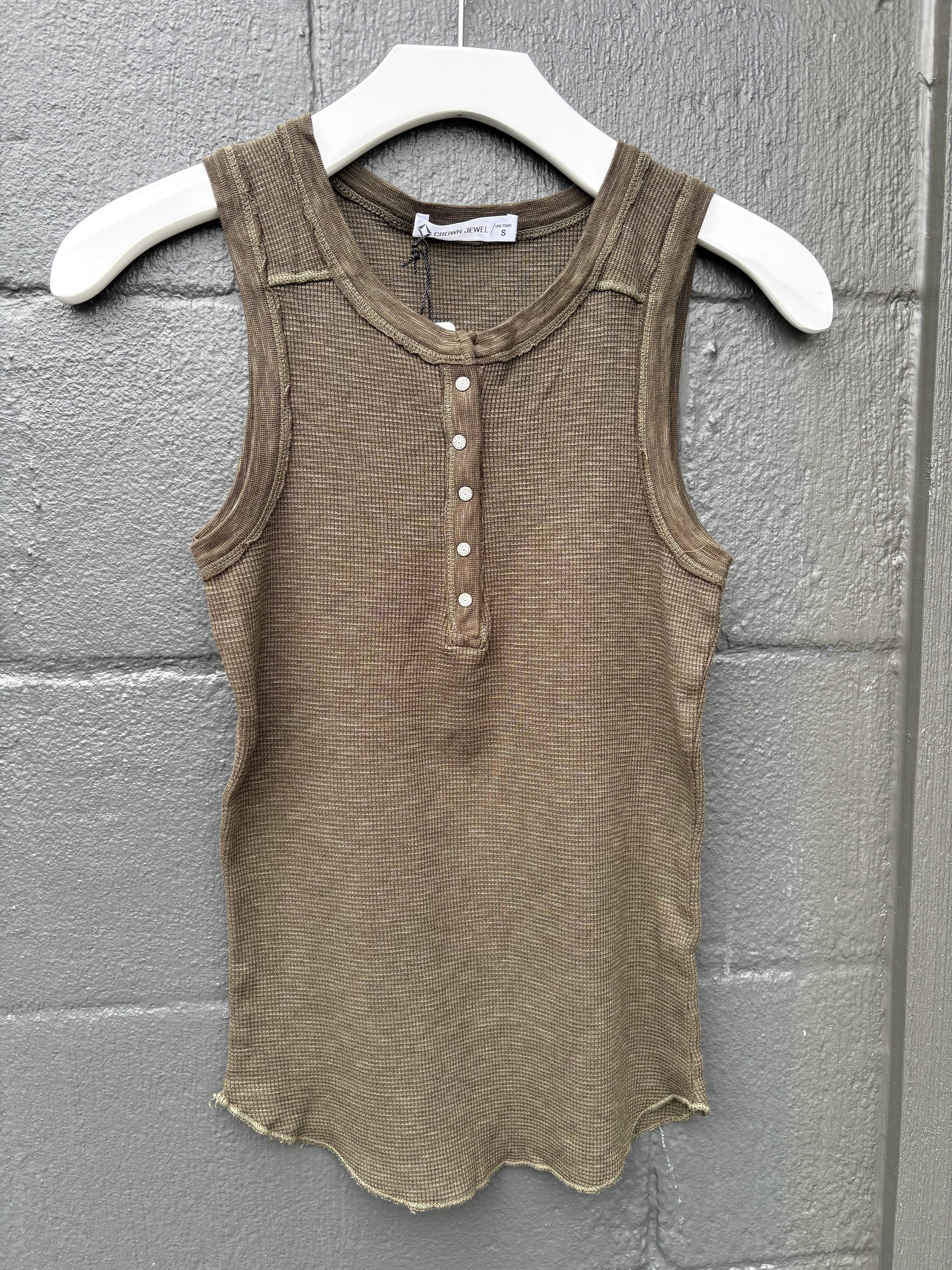 Crown Jewel Thermal Crew Henley