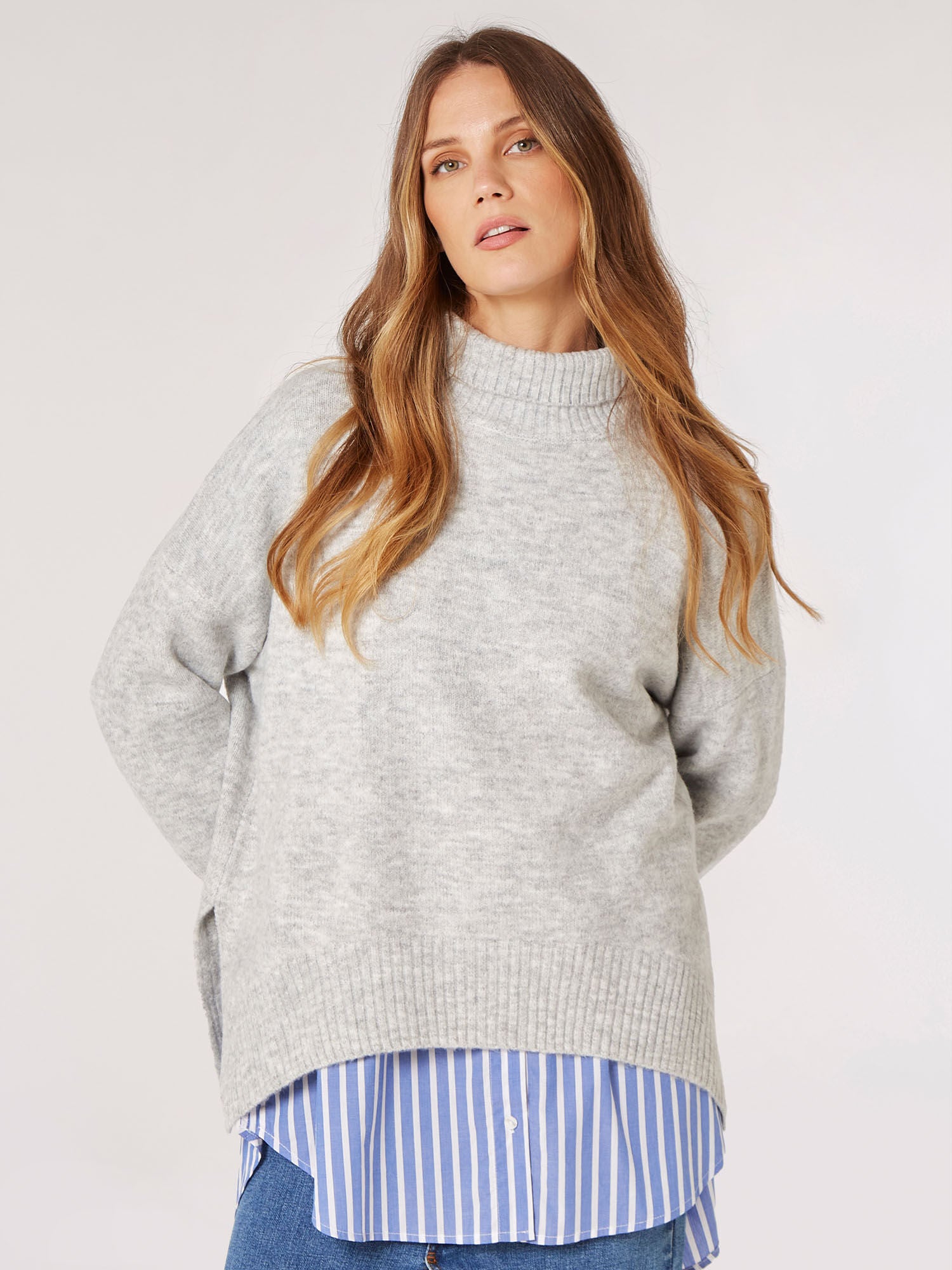 Oversize roll neck jumper hotsell