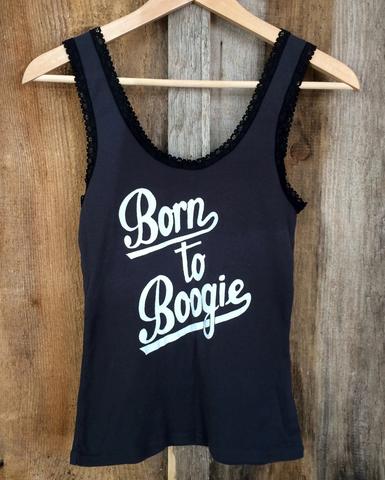 Bandit Brand Women's Lace Tank- Born to Boogie