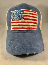 Load image into Gallery viewer, Blink Blink Trucker Hat, American Flag
