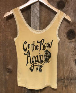 Bandit Brand Women's Lace Tank - On The Road Again Lace Tank