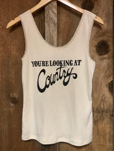 Load image into Gallery viewer, Bandit Brand Women&#39;s Lace Tank - You&#39;re Lookin At Country